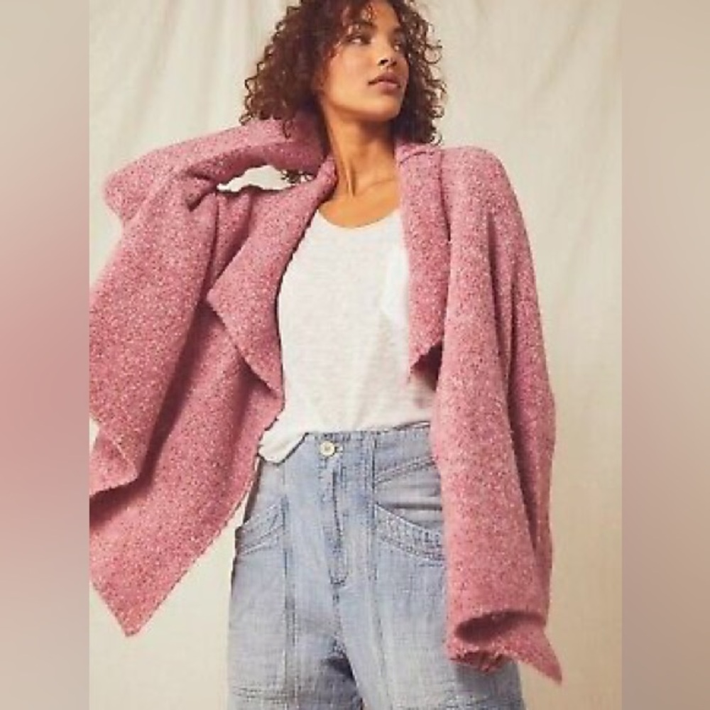 Free People pink sweater